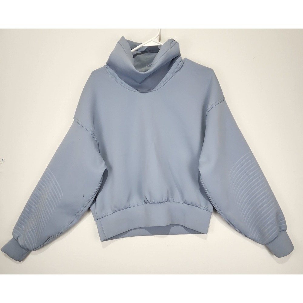 Lululemon Full Flourish Women's Pullover Chambray Blue Size 8